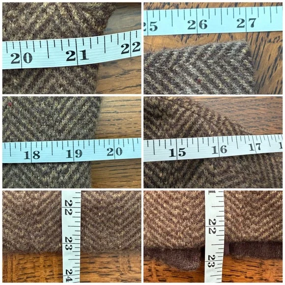 Ralph Lauren Black Label 96% Cashmere Herringbone Blazer Size XL Brown
